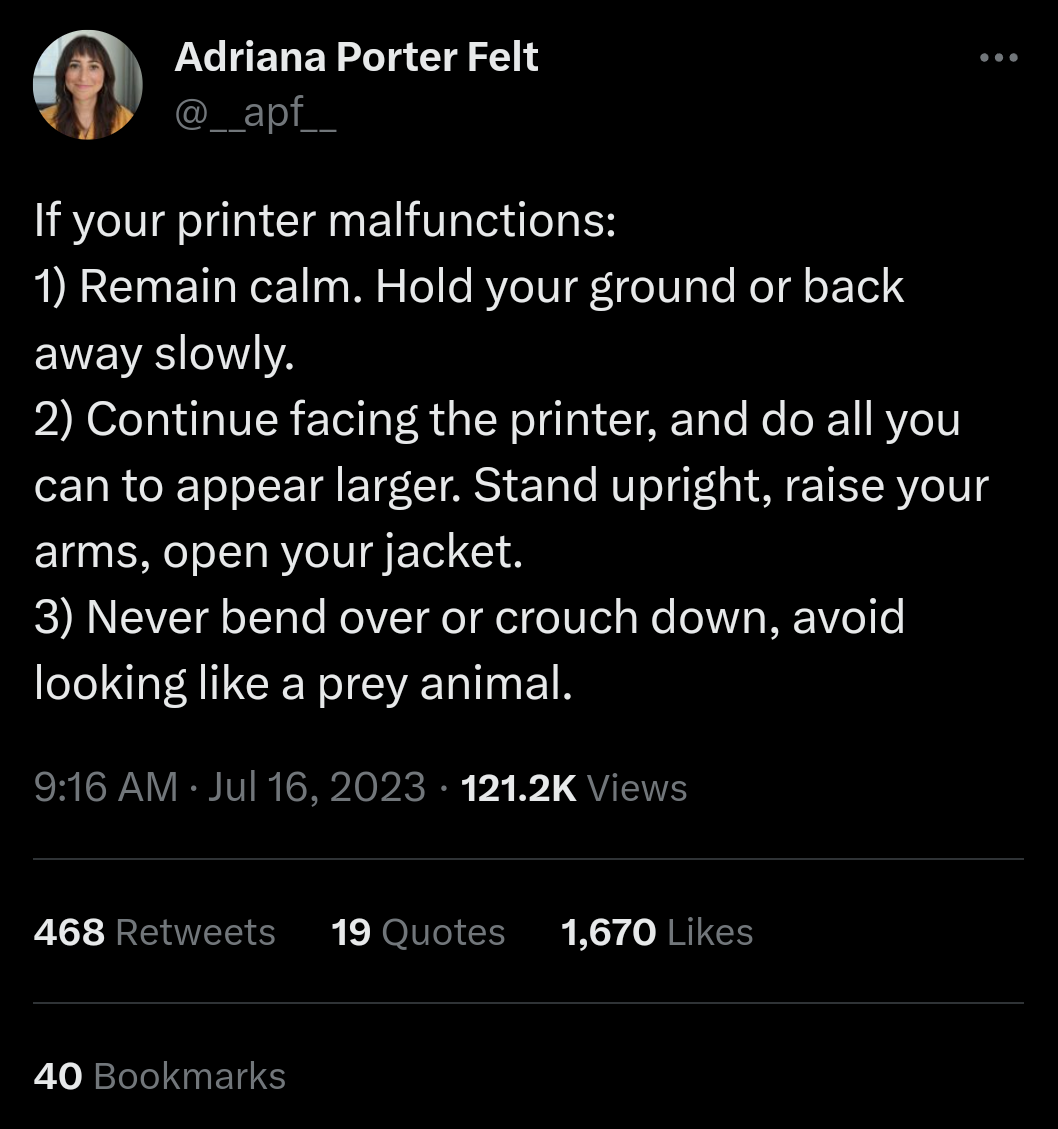Dealing with printers