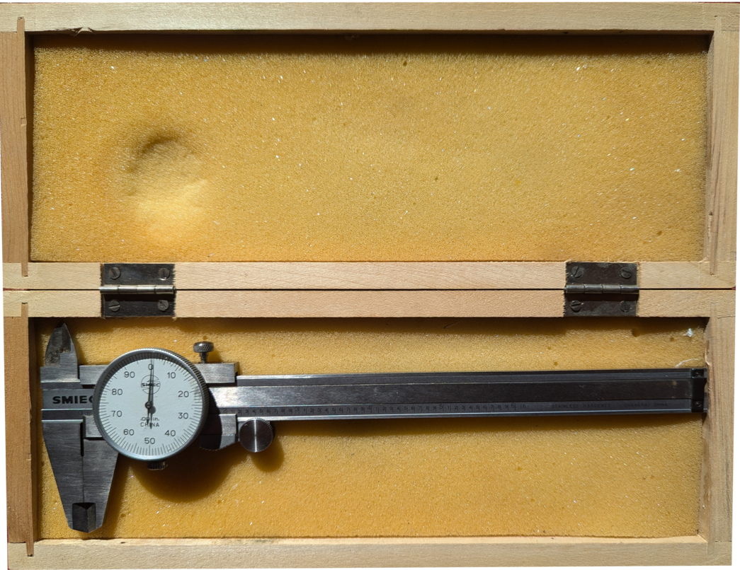 dial calipers in case