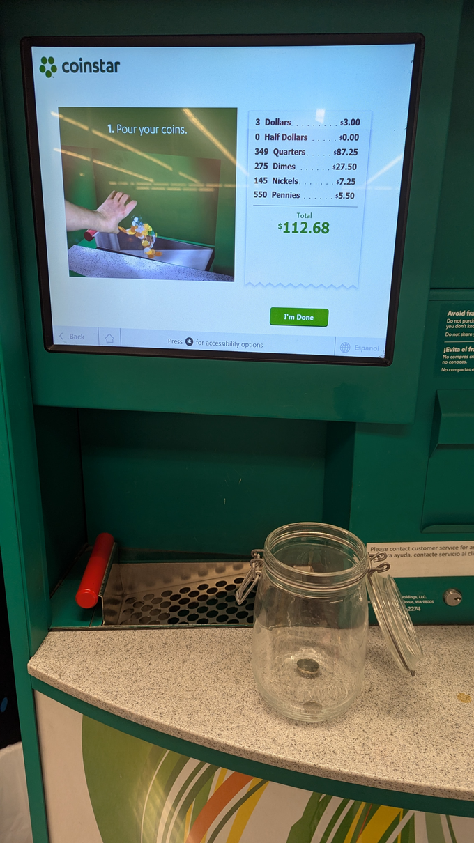 coinstar vending machine