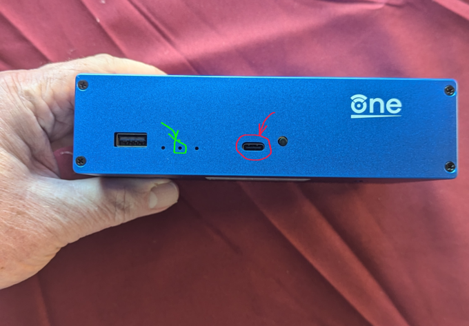 front view of openwrt one enclosure